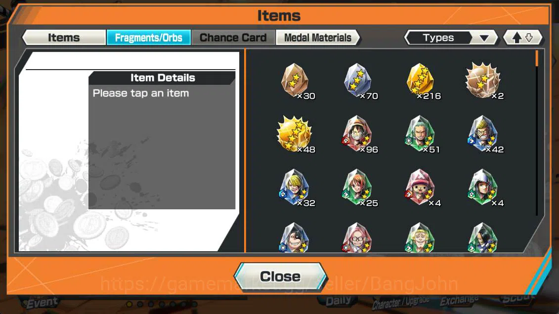 One Piece Bounty Rush Accounts Others GLOBAL | EX4| borsalino, st ethanbaron, BP kuzan, GP newgate, more detasil check SS 7