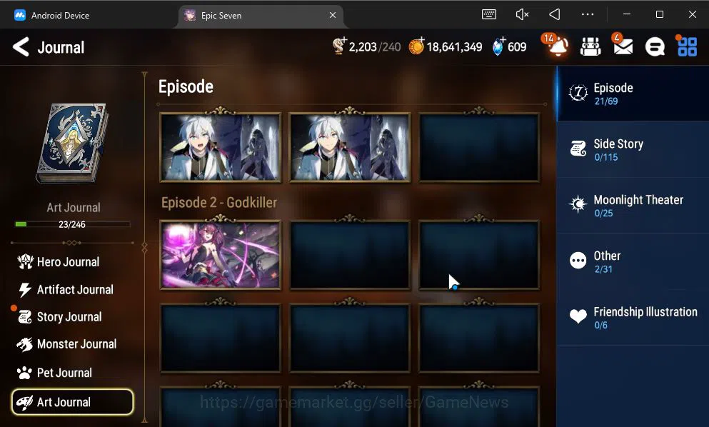 Epic Seven Accounts GLOBAL Unverif|7 ML(NM Luna,Straze,TE Kayron,Etc)+ image 18