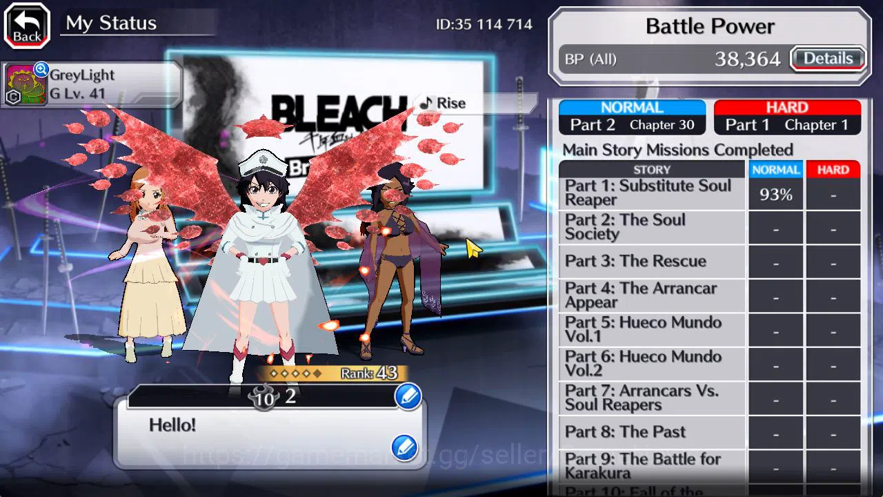 Bleach: Brave Souls Accounts [GLOBAL]6K Orbs+Fresh All Story|TYBW26 Bambieta,Sw image 4
