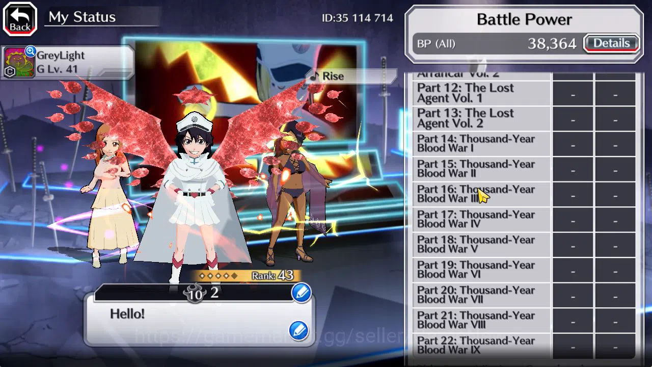 Bleach: Brave Souls Accounts [GLOBAL]6K Orbs+Fresh All Story|TYBW26 Bambieta,Sw image 5