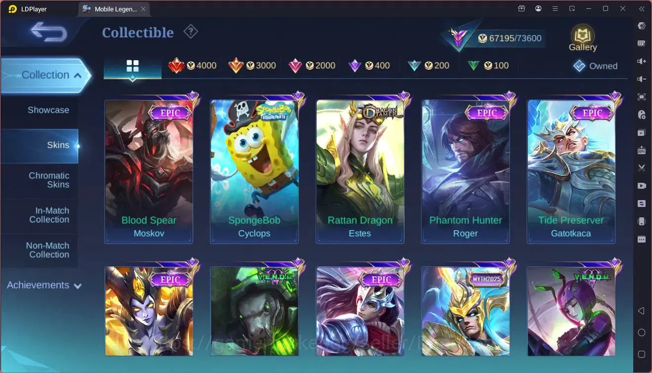 Mobile Legends: Bang Bang Accounts Global |Hero 133|Skin 304|Renowned|KOF Karina|Luck image 11