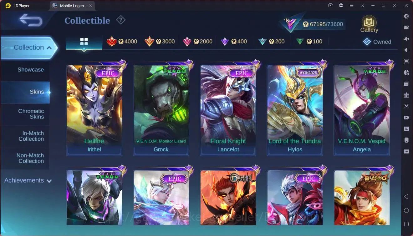Mobile Legends: Bang Bang Accounts Global |Hero 133|Skin 304|Renowned|KOF Karina|Luck image 12