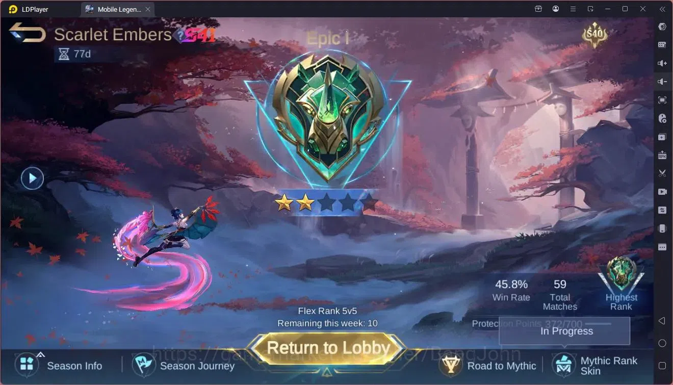Mobile Legends: Bang Bang Accounts Global |Hero 133|Skin 304|Renowned|KOF Karina|Luck image 17