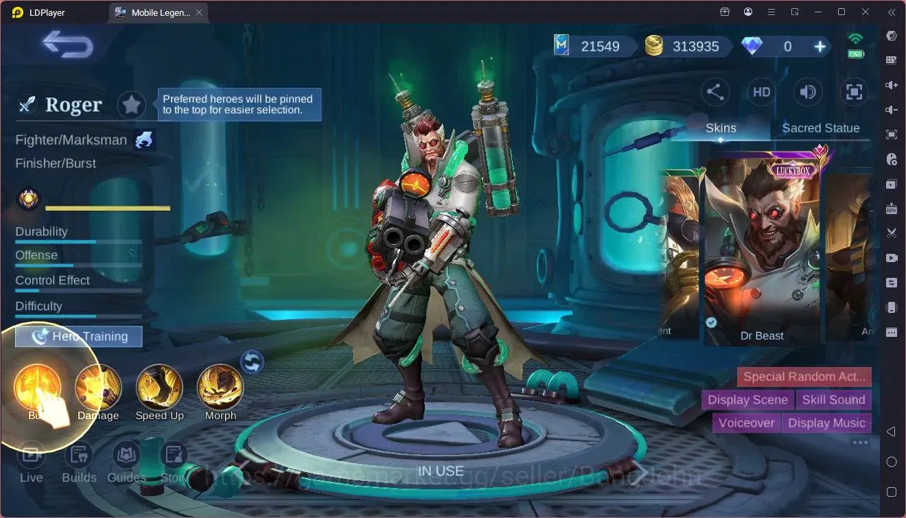Mobile Legends: Bang Bang Accounts Global |Hero 133|Skin 304|Renowned|KOF Karina|Luck image 20