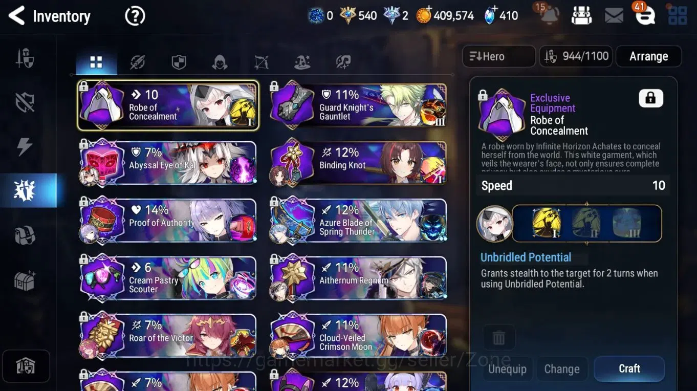 Epic Seven Accounts ASIA|Starter|23ML (LOTScales, Zio) Etc. w/ Zio LvM image 13