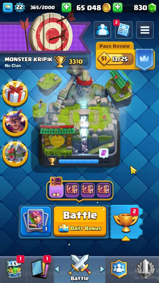 Clash Royale Accounts Lv 22|Trophy 3310|KTL 9|Limited Skin|Card 62| 2 EV image 1