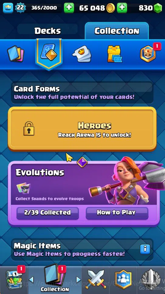 Clash Royale Accounts Lv 22|Trophy 3310|KTL 9|Limited Skin|Card 62| 2 EV image 10