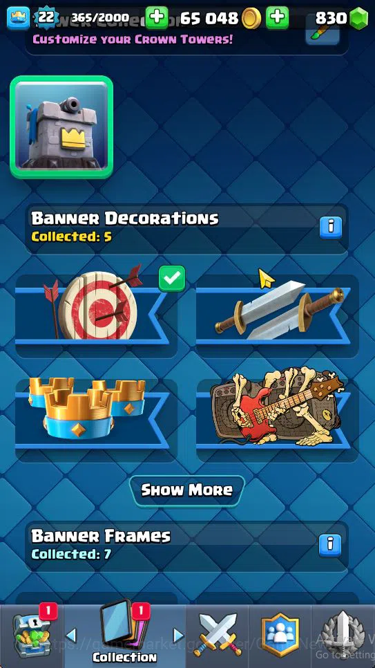 Clash Royale Accounts Lv 22|Trophy 3310|KTL 9|Limited Skin|Card 62| 2 EV image 13