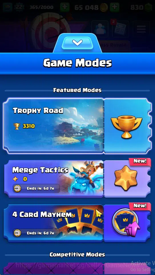 Clash Royale Accounts Lv 22|Trophy 3310|KTL 9|Limited Skin|Card 62| 2 EV image 2