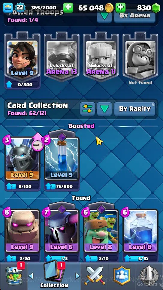 Clash Royale Accounts Lv 22|Trophy 3310|KTL 9|Limited Skin|Card 62| 2 EV image 5