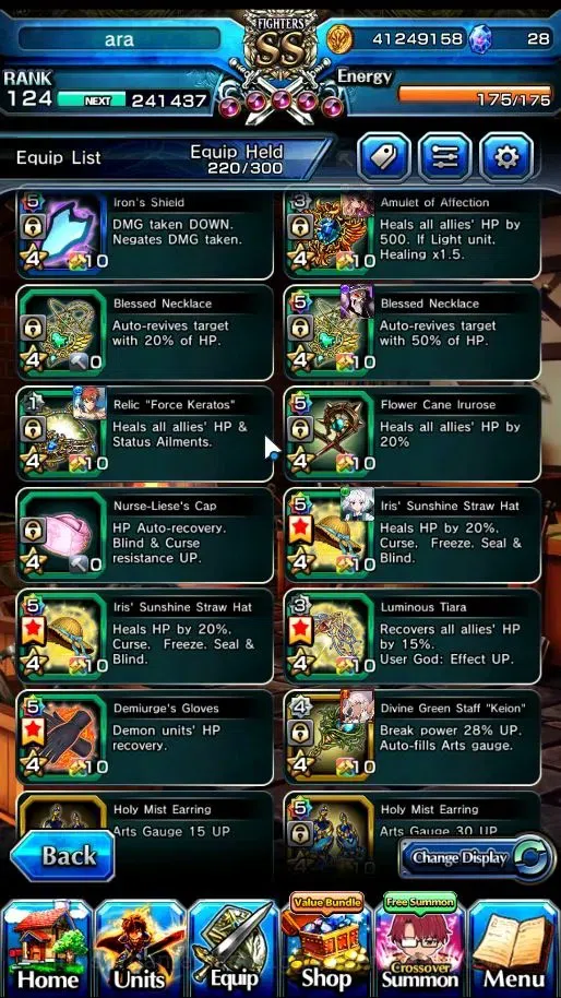 Grand Summoners Accounts Global|Rank 124|27 Ascend+22 TW|1 Sp Art.|Chloe,Wa image 10