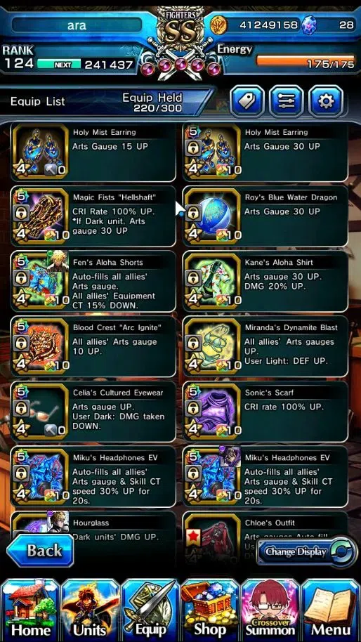 Grand Summoners Accounts Global|Rank 124|27 Ascend+22 TW|1 Sp Art.|Chloe,Wa image 11