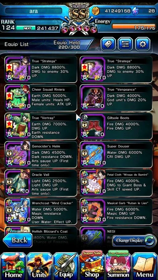 Grand Summoners Accounts Global|Rank 124|27 Ascend+22 TW|1 Sp Art.|Chloe,Wa image 18