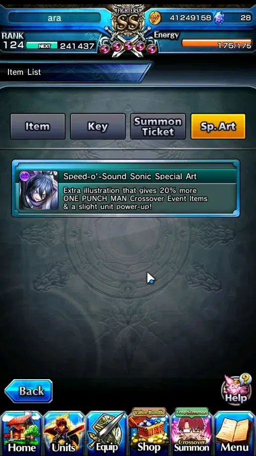 Grand Summoners Accounts Global|Rank 124|27 Ascend+22 TW|1 Sp Art.|Chloe,Wa image 4