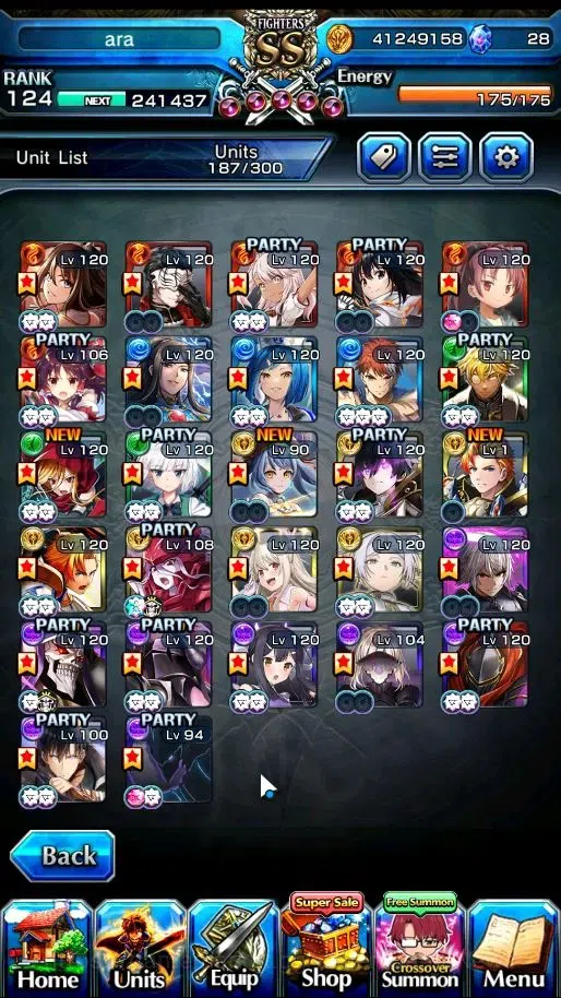 Grand Summoners Accounts Global|Rank 124|27 Ascend+22 TW|1 Sp Art.|Chloe,Wa image 6