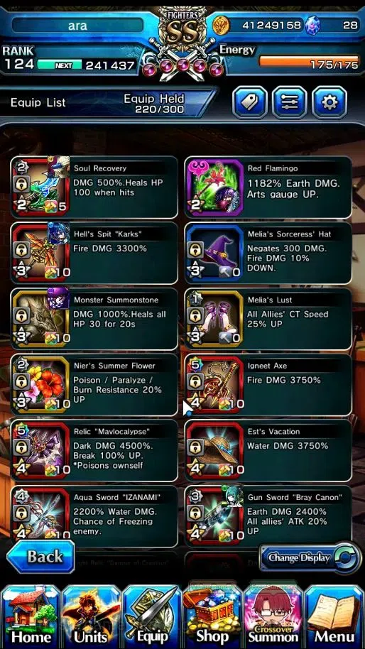 Grand Summoners Accounts Global|Rank 124|27 Ascend+22 TW|1 Sp Art.|Chloe,Wa image 7