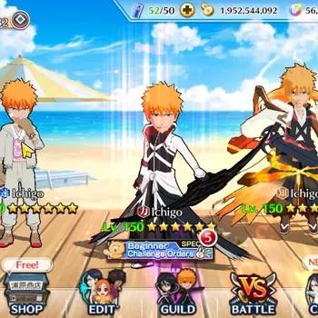 Bleach: Brave Souls Accounts Others [GLOBAL]|56K Orb|Swimsuit26 Giselle&Orihime,DreamTeam Ichigo,Renewed Ichigo,SantaSociety