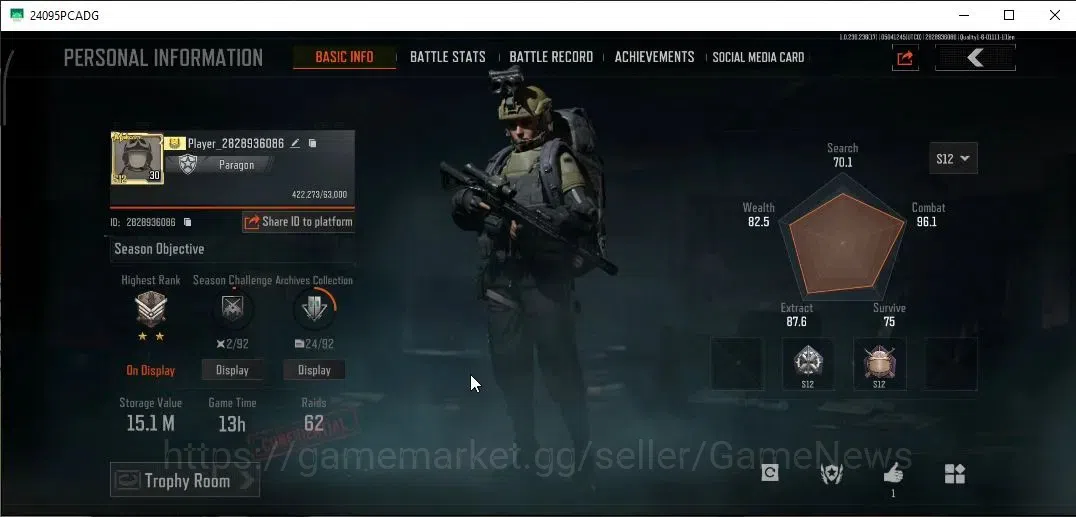 Arena Breakout Accounts MOBILE Lv30|SV 15,1M|CV 9M|Squire VSS|SS AKM,B AK- image 2