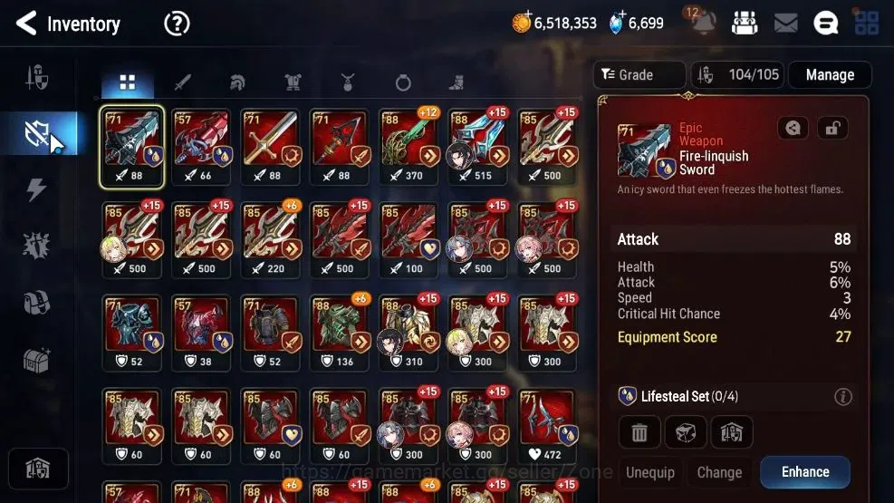 Epic Seven Accounts GLOBAL Unverif|NewEra|5 ML(School Nurse Yulha,BM H image 10