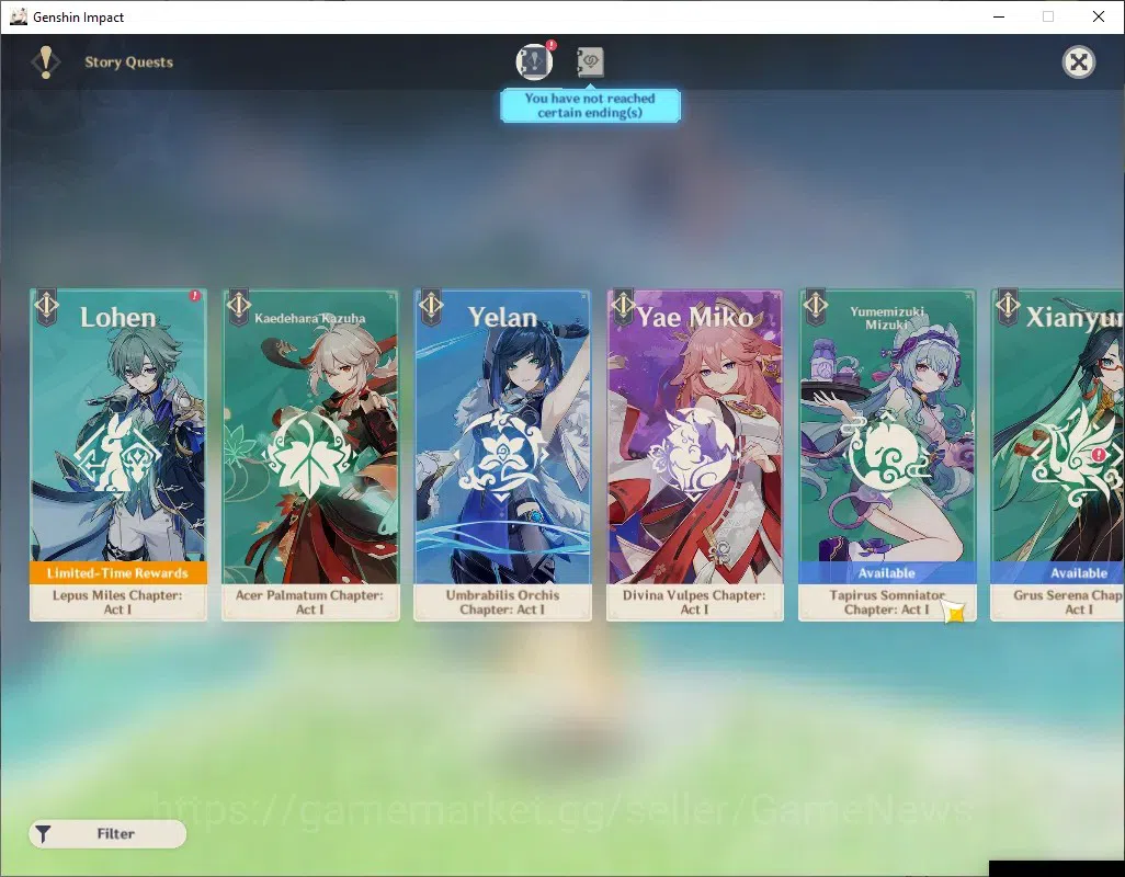 Genshin Impact Accounts ASIA|AR 55|1249 Primo|4 Limited + 1 (*5Weapon)|Nef image 14