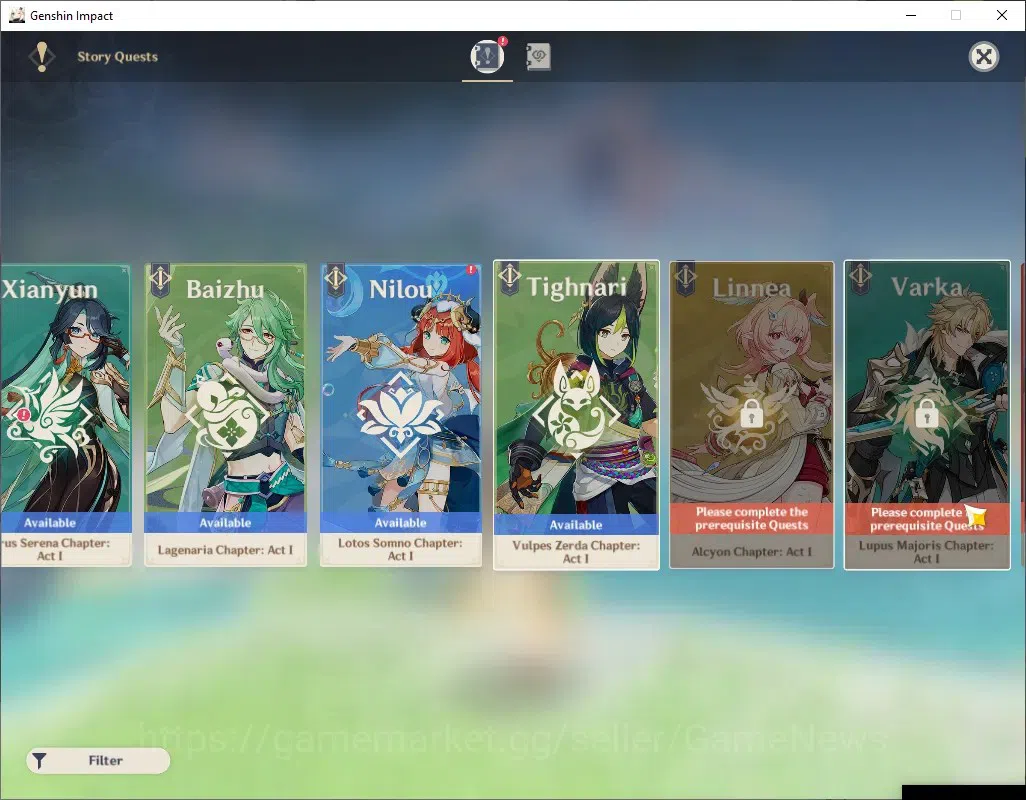 Genshin Impact Accounts ASIA|AR 55|1249 Primo|4 Limited + 1 (*5Weapon)|Nef image 15