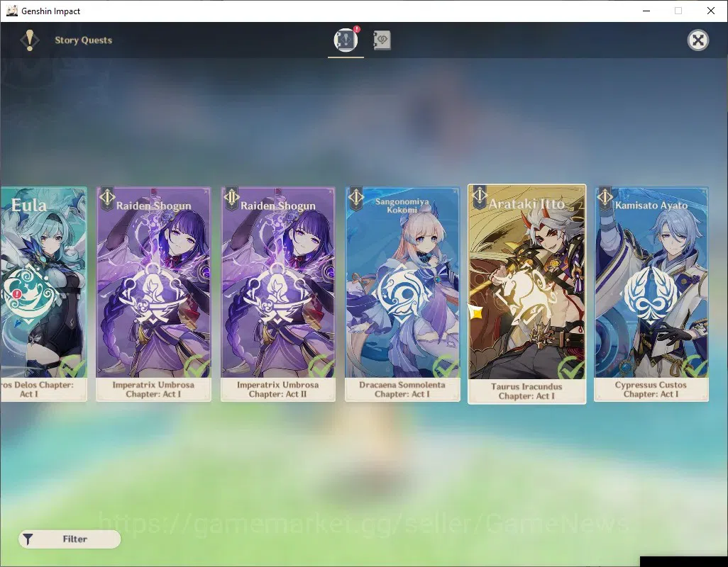 Genshin Impact Accounts ASIA|AR 55|1249 Primo|4 Limited + 1 (*5Weapon)|Nef image 17