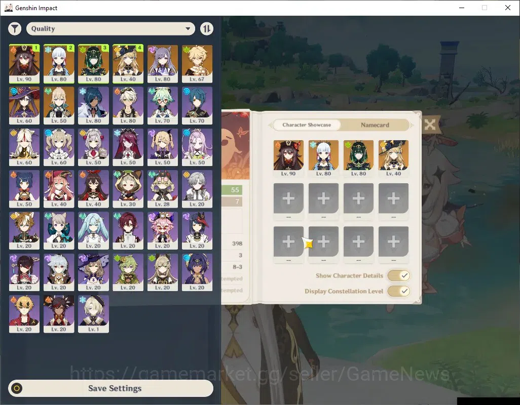 Genshin Impact Accounts ASIA|AR 55|1249 Primo|4 Limited + 1 (*5Weapon)|Nef image 2