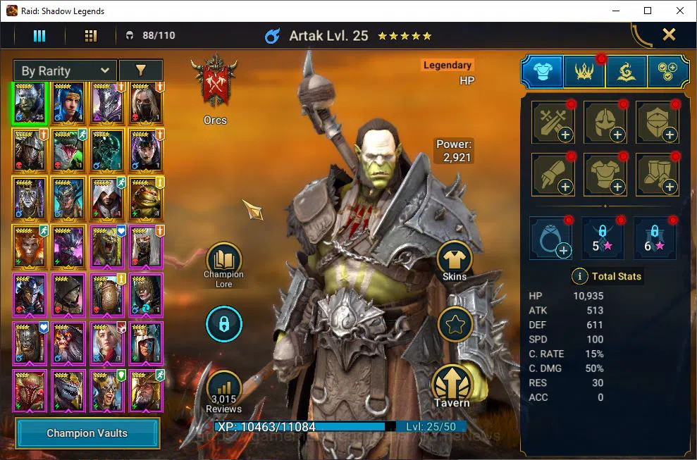 Raid: Shadow Legends Accounts Starter Lv18 454K Power|18 Legend 3