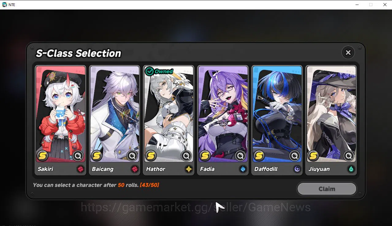 Neverness to Everness Accounts GLOBAL EU|HL 3|1 SSR [Hathor] + 2 S Arc|6 SR [Mint image 10