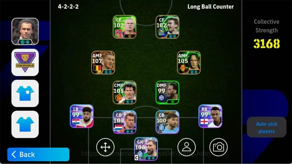 eFootball Accounts Mobile|PW 3168|Eden Hazard BigT,Luis Diaz ShowT,Ma image 1