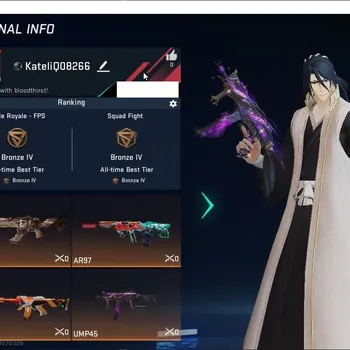 Blood Strike Accounts Collab Skin ASIA | 3 Collab Guns: AOT/EVA/ OPM|1Limit|1Ultra Gun|2 CollabStriker: BLEACH, ENZO|Katana