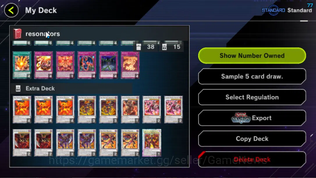 Yu-Gi-Oh! Master Duel Accounts Mid-Level Lv 18 | 18 Deck |VSK9,DragonMaid,Lunalight,Resonators,Etc|Ranked 11