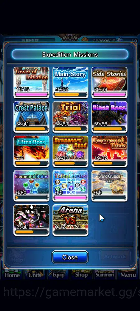 Grand Summoners Accounts Global|Rank 140|1 Sp.Art|16 Ascend|Inumuta,FenTW,C image 14