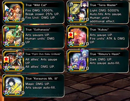 Grand Summoners Accounts Global|Rank 140|1 Sp.Art|16 Ascend|Inumuta,FenTW,C image 9