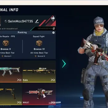 Blood Strike Accounts Collab Skin ASIA | Collab Gun: M4A1 [AOT]|1 Ultra Gun: Galil-Knight|1 Ultra Striker:ETHAN-Raid