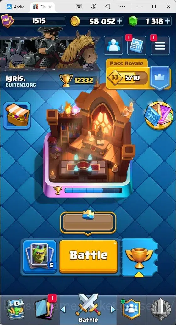 Clash Royale Accounts Mobile|Trophy 12332|4 Max Lv Cards|10 EVO Cards|3 image 1