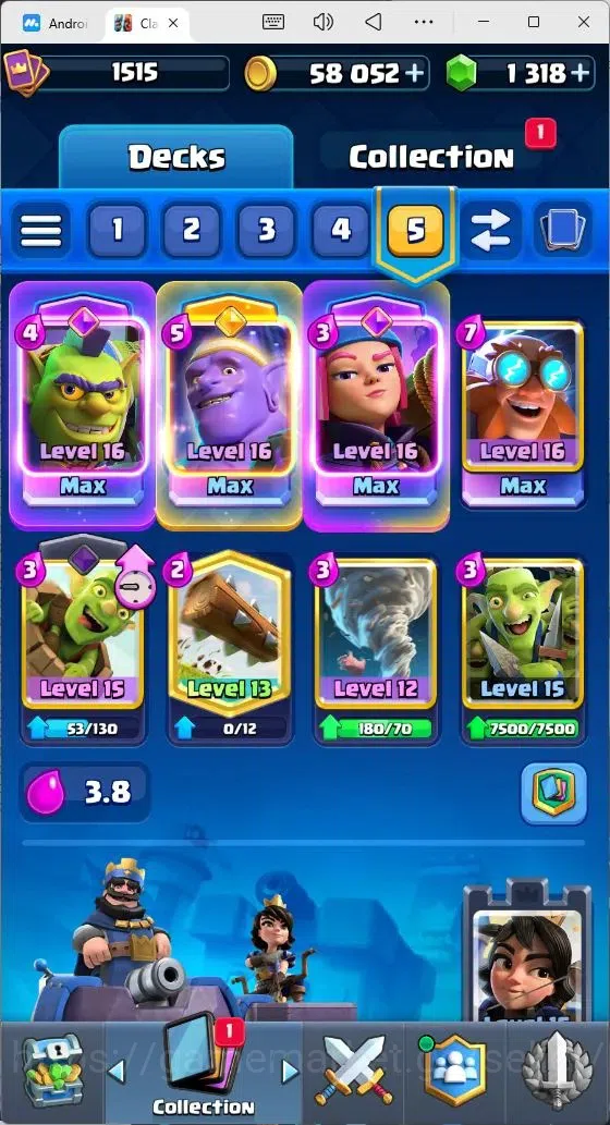 Clash Royale Accounts Mobile|Trophy 12332|4 Max Lv Cards|10 EVO Cards|3 image 3