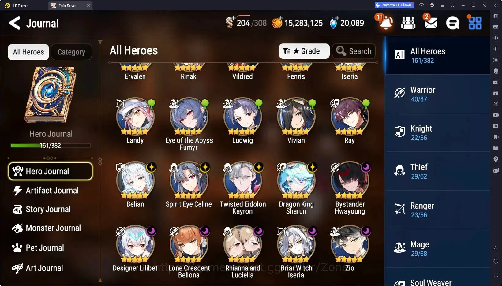 Epic Seven Accounts High-End Global Unverif|12ML (Zio, Rinak, Belian, S.Celine, D.Lilibet Etc.)|Arena Master II, 100 2