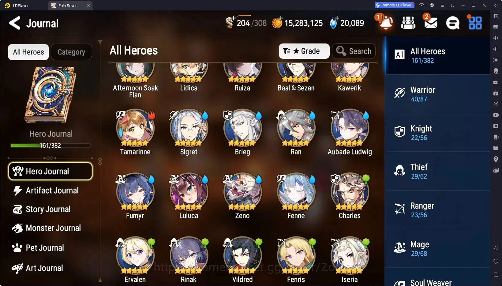 Epic Seven Accounts High-End Global Unverif|12ML (Zio, Rinak, Belian, S.Celine, D.Lilibet Etc.)|Arena Master II, 100 3
