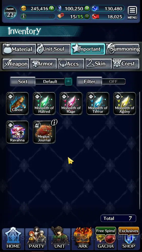 Last Cloudia Accounts GLOBAL|Rank 22|100k Crystal| Collab (Diablo,Veldor image 7