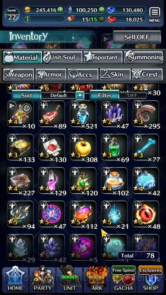 Last Cloudia Accounts GLOBAL|Rank 22|100k Crystal| Collab (Diablo,Veldor image 9