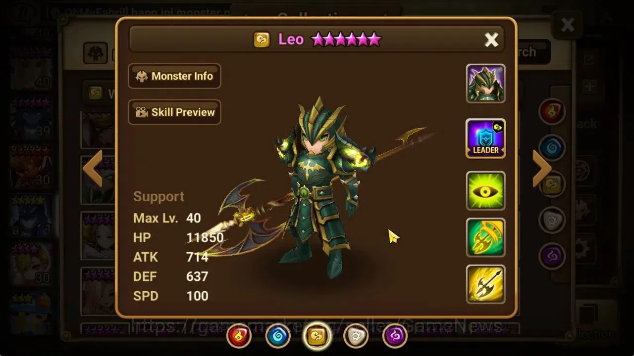 Summoners War: Sky Arena Accounts Mid-Game ASIA Lv 46|1 LD[Lucifer]|7 Total NB5[Leo,Ethna,Teshar,White Tiger,Etc]+29 12