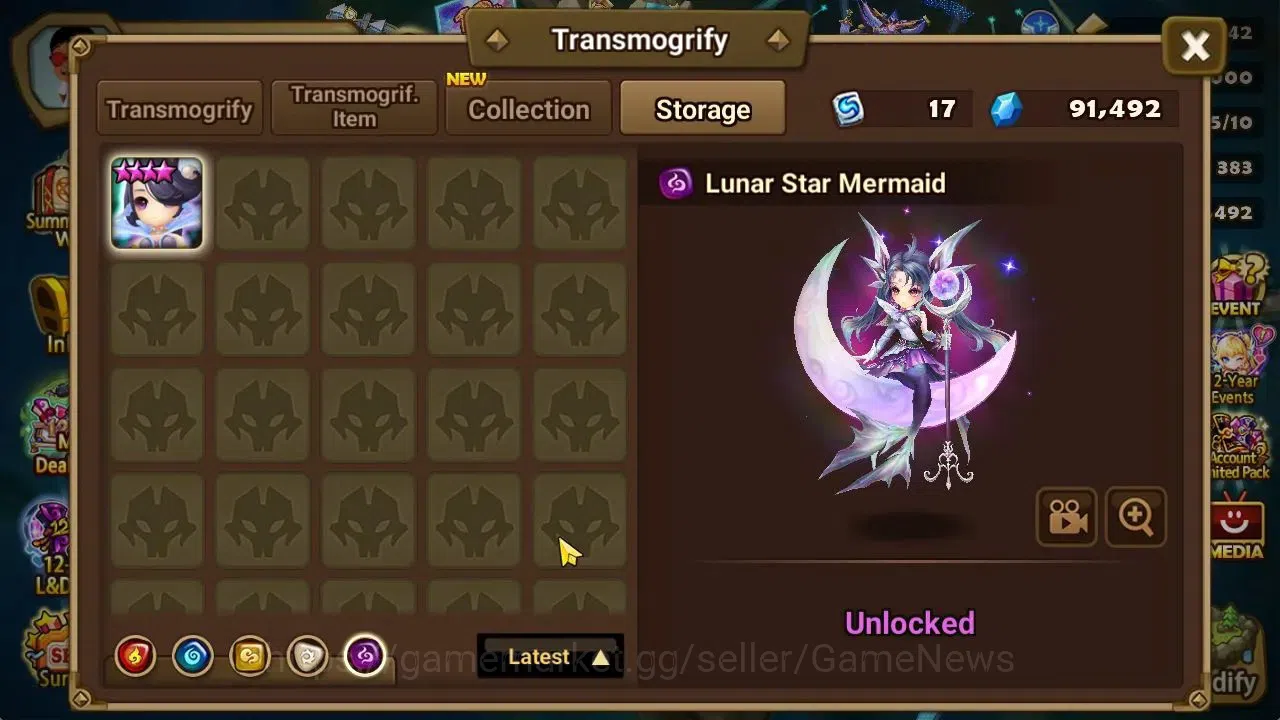 Summoners War: Sky Arena Accounts Mid-Game ASIA Lv 46|1 LD[Lucifer]|7 Total NB5[Leo,Ethna,Teshar,White Tiger,Etc]+29 15
