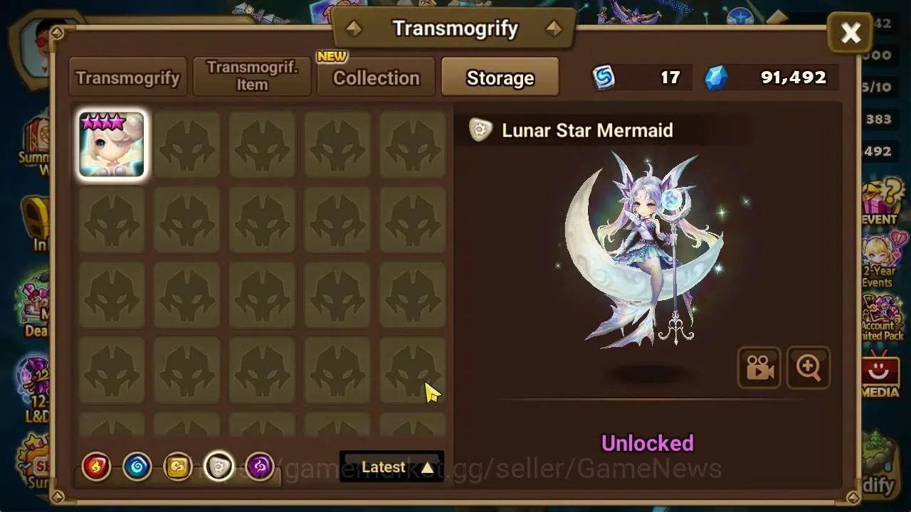 Summoners War: Sky Arena Accounts Mid-Game ASIA Lv 46|1 LD[Lucifer]|7 Total NB5[Leo,Ethna,Teshar,White Tiger,Etc]+29 16