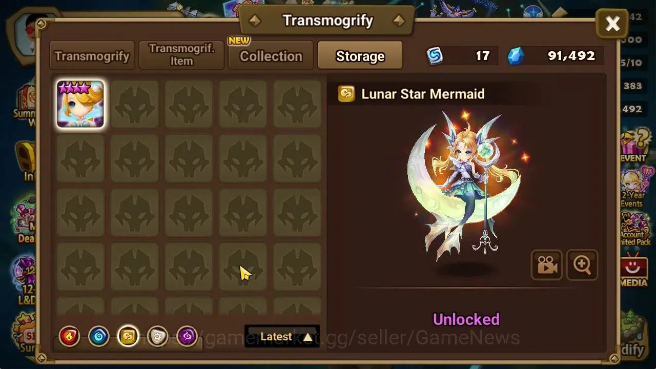 Summoners War: Sky Arena Accounts Mid-Game ASIA Lv 46|1 LD[Lucifer]|7 Total NB5[Leo,Ethna,Teshar,White Tiger,Etc]+29 17