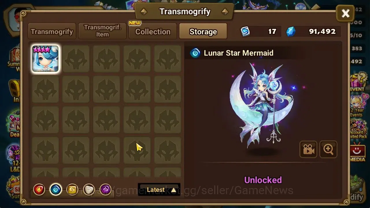 Summoners War: Sky Arena Accounts Mid-Game ASIA Lv 46|1 LD[Lucifer]|7 Total NB5[Leo,Ethna,Teshar,White Tiger,Etc]+29 18