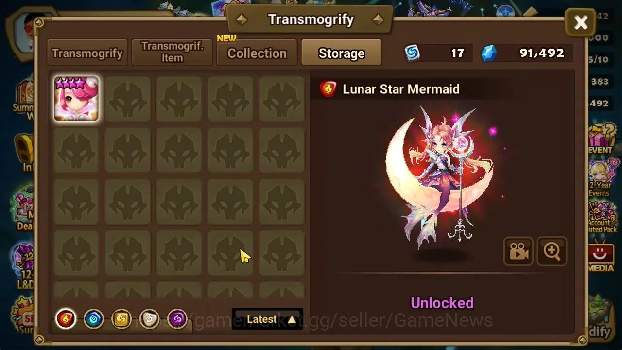Summoners War: Sky Arena Accounts Mid-Game ASIA Lv 46|1 LD[Lucifer]|7 Total NB5[Leo,Ethna,Teshar,White Tiger,Etc]+29 19