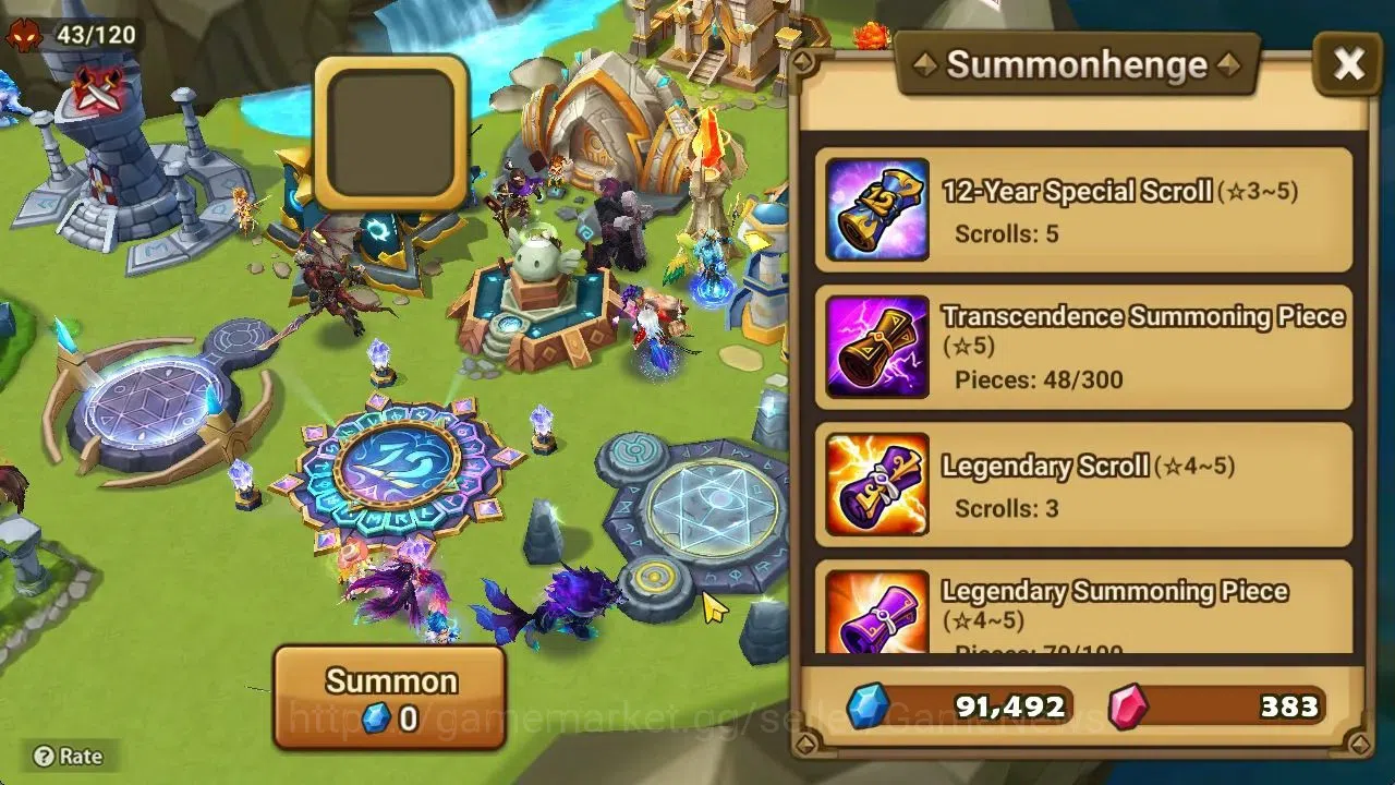 Summoners War: Sky Arena Accounts Mid-Game ASIA Lv 46|1 LD[Lucifer]|7 Total NB5[Leo,Ethna,Teshar,White Tiger,Etc]+29 20