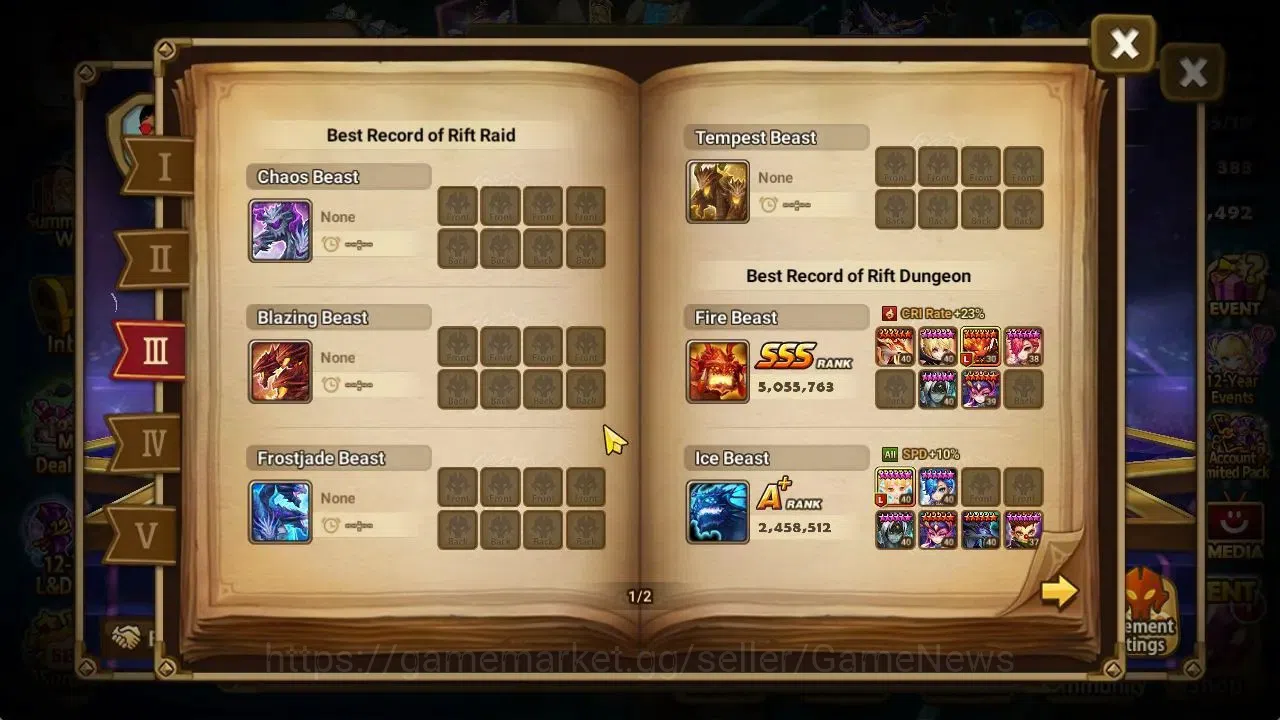 Summoners War: Sky Arena Accounts Mid-Game ASIA Lv 46|1 LD[Lucifer]|7 Total NB5[Leo,Ethna,Teshar,White Tiger,Etc]+29 5