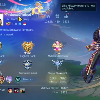 Mobile Legends: Bang Bang Accounts Collector Hero 133|Skin 392|3 Legend [Lesley,Freya,Alucard]|KOF Guinevere,Aspirant